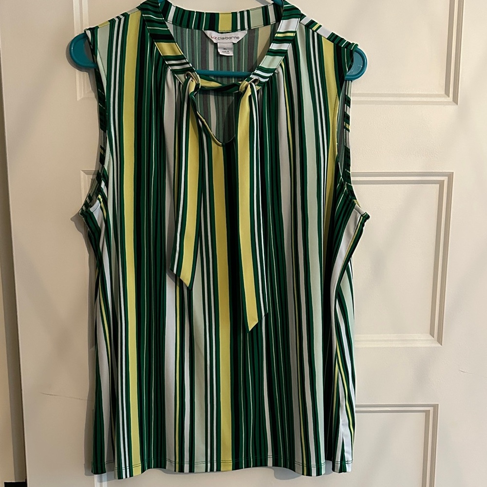 Liz Claiborne Multicolor Striped Blouse